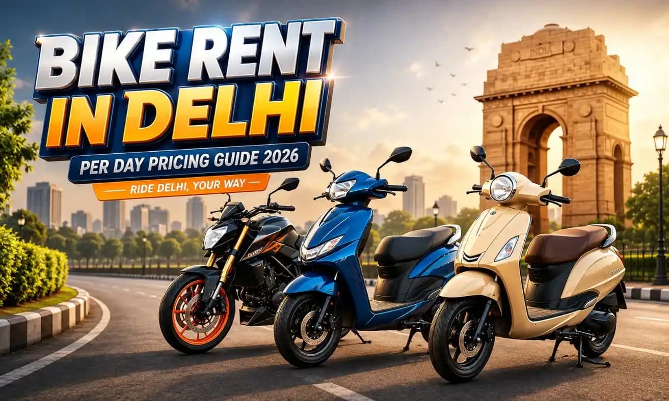 Bike rental in Delhi