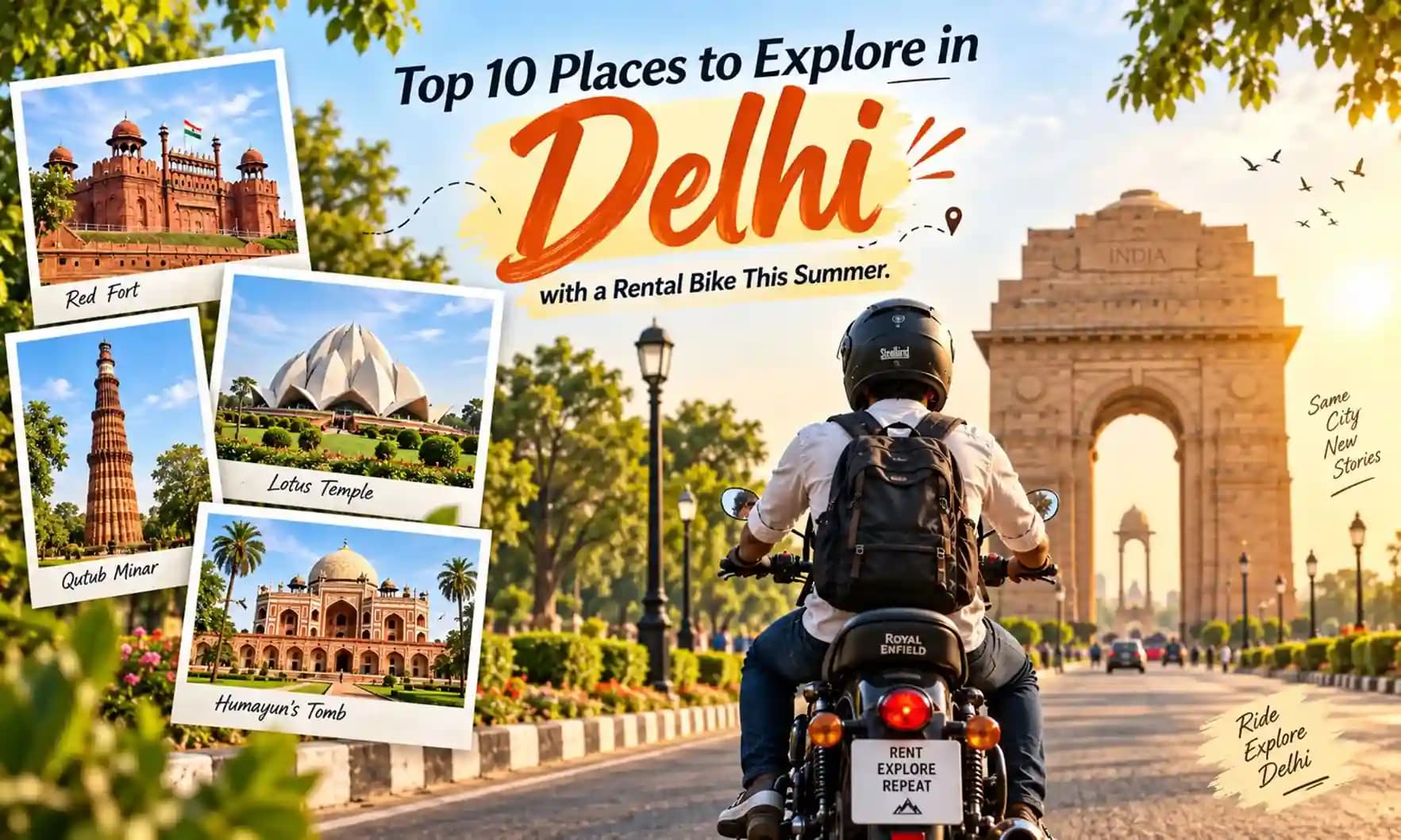 Bike rental in Delhi