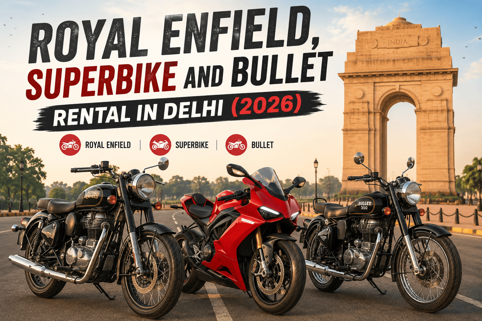 Bike rental in Delhi