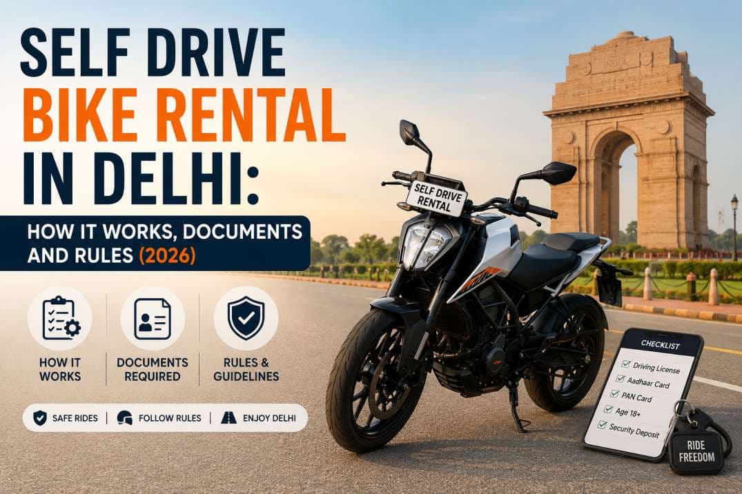 Bike rental in Delhi